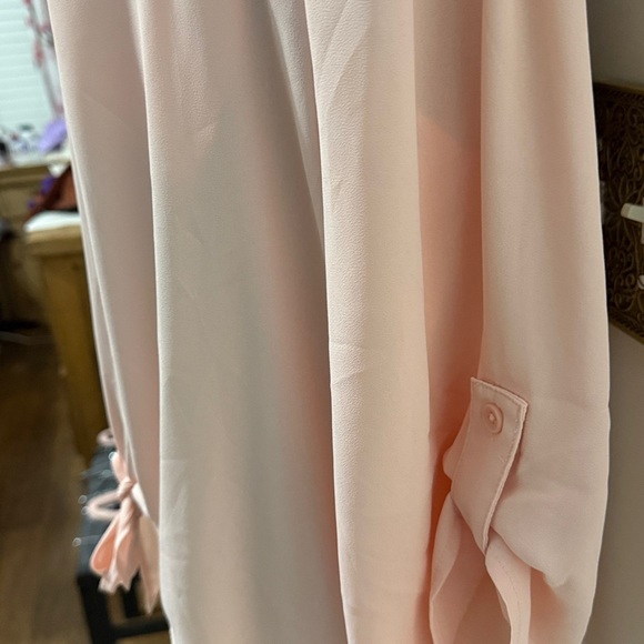Chico's Soft Pink Button-Down Blouse - Picture 2 of 5